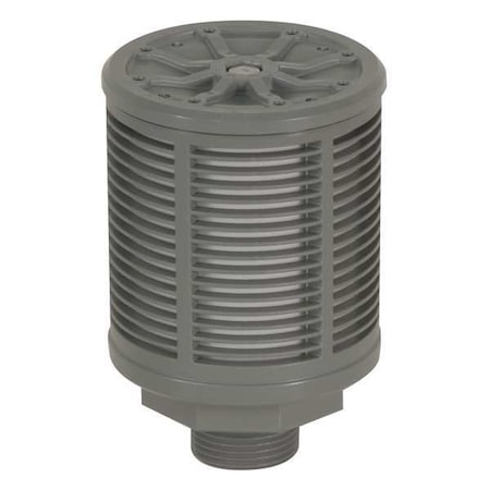 Dayton Pump Muffler, 40 Micron, 1 In NPT In. 22A609