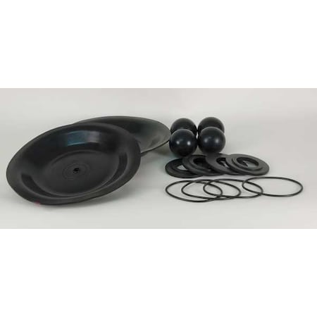 Dayton Pump Repair Kit, Buna N, Fluid, 1 In. 22A619