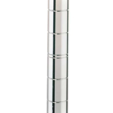 METRO Add-On Shelf Post, 63"H, Chrome, 2PK 63P-2 9995Z-8