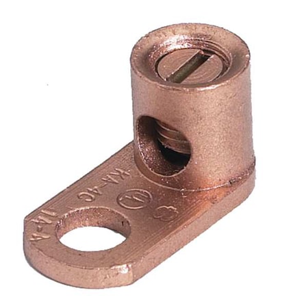 Burndy Mechanical Lug, 1 Conductor, 5/16 in Stud, Copper GKA4C