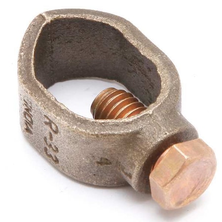 Burndy Ground Rod Clamp, 10AWG, 1.71In, PK5 GRL6