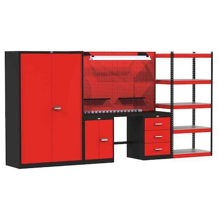 Hallowell Mixed Modular Storage Unit, 168In, 12 ga. FKMIXEDSTOR-LG-S