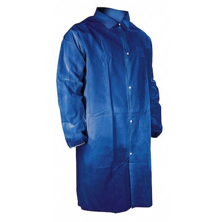 CELLUCAP Disp Lab Coat, PP, Blue, 4XL, PK25 63302EWNXXXX