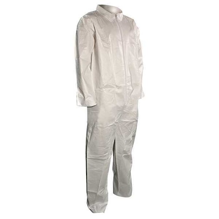 Cellucap Disposable Coverallss, Collared, XL, Microporous Film Laminate, Open Wrist, Open Ankle, Serged Seam 5702X