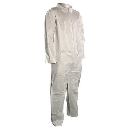 Cellucap Disposable Coverallss, Collared, L, Microporous Film Laminate, Open Wrist, Open Ankle, Serged Seam 5702L