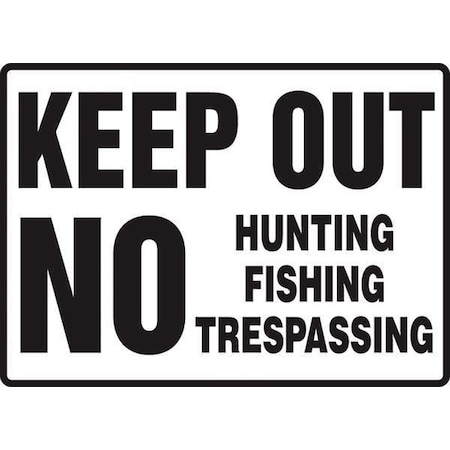 Accuform Admittance Sign, 10 in Height, 14 in Width, Plastic, Rectangle, English MADM552VP