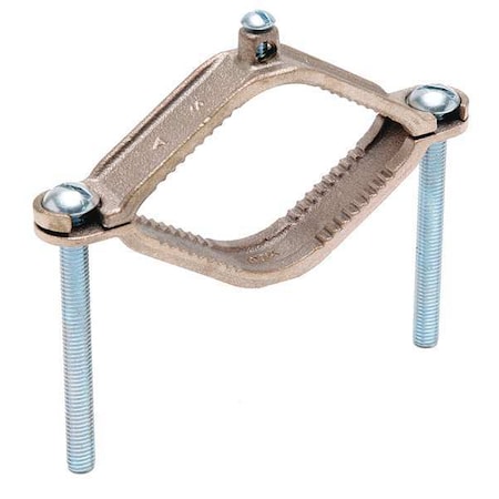 Burndy Pipe Ground Clamp, 10AWG, 2.25In, PK5 C11N