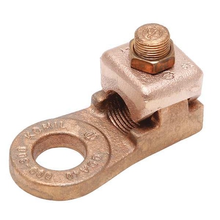 Burndy Mechanical Lug, 500 kcmil Max, 1 Conductor, 1 Hole, 3/4 in Stud, Copper QDA34