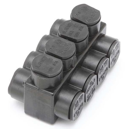 Burndy Insulated Multitap Connector, 2.86 In. L 1PLD2/04