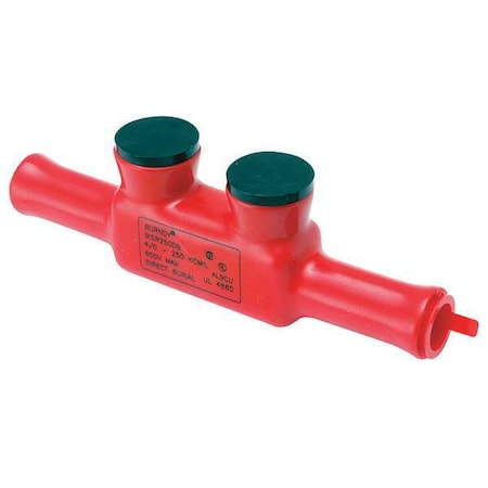 Burndy Insulated Multitap Connector, 6.70 In. L BISR250DB