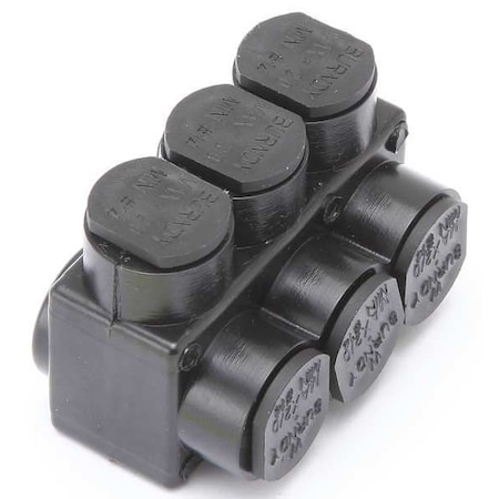 Burndy Insulated Multitap Connector, 2.19 In. L 1PL2/03