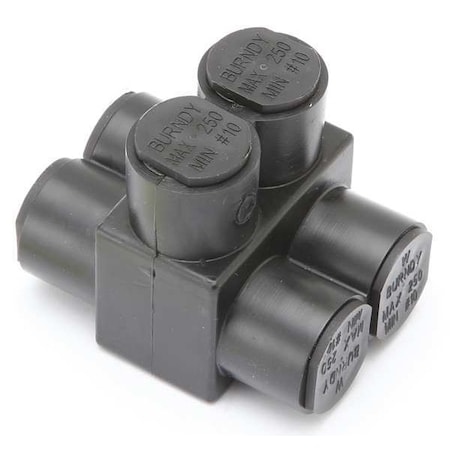 Burndy Insulated Multitap Connector, 2.64 In. L 1PLD2502