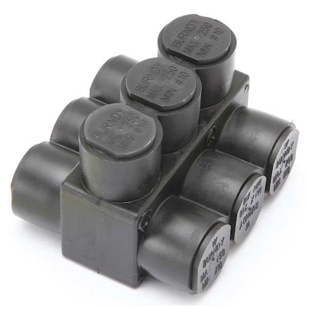 Burndy Insulated Multitap Connector, 2.97 In. L 1PLD2503