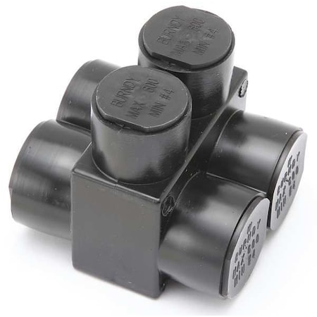 Burndy Insulated Multitap Connector, 2.75 In. W 1PLD6002