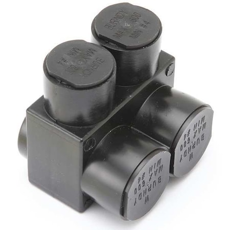 Burndy Insulated Multitap Connector, 2.75 In. L 1PL6002