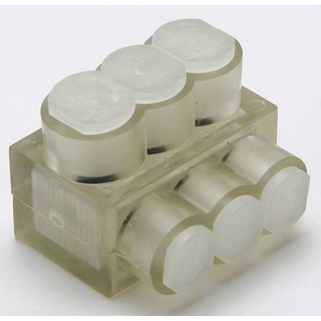 Burndy Insulated Multitap Connector, 1.51 In. L BIBS43