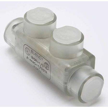 Burndy Insulated Multitap Connector, 2.91 In. L BISR1/0