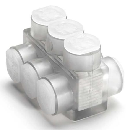 Burndy Insulated Multitap Connector, 2.97 In. L BIBD2503
