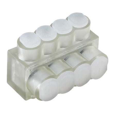 Burndy Insulated Multitap Connector, 1.95 In. L BIBS44