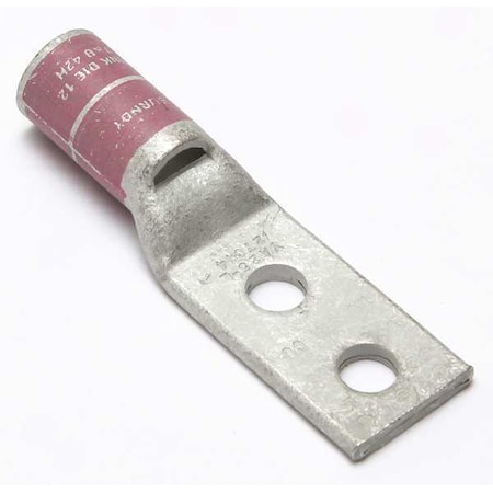 Burndy Two Hole Lug Compress Connector, 1/0 AWG YA25L2TC14
