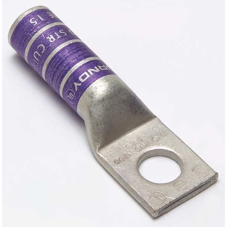 BURNDY One Hole Lug Compress Connector, 4/0 AWG YA28