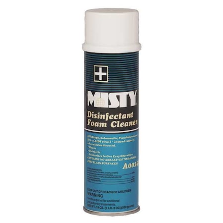 Misty Disinfectant, 20 oz. Aerosol Can, Fresh, White, 12 PK 1001907
