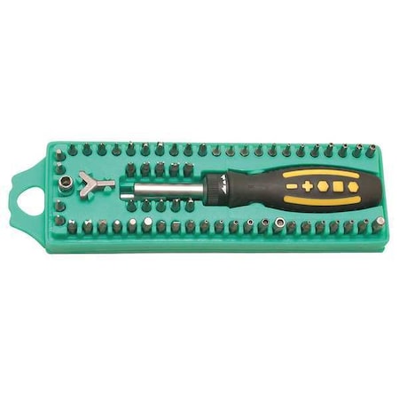 Eclipse 62 Piece Screwdriver Bit Set, 1/4" 800-081