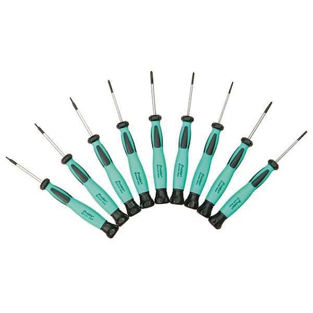 Eclipse ESD Precision Screwdriver Set, Combo, 9 pcs SD-0839
