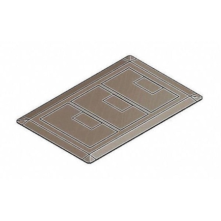 Carlon Box Cover, Floor Box Type, 3 Gang, Non-Metallic E9763B