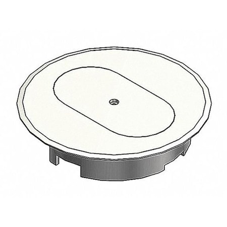 Carlon Box Cover, Floor Box Type, Non-Metallic, Duplex Receptacle Cover Type E97DSI