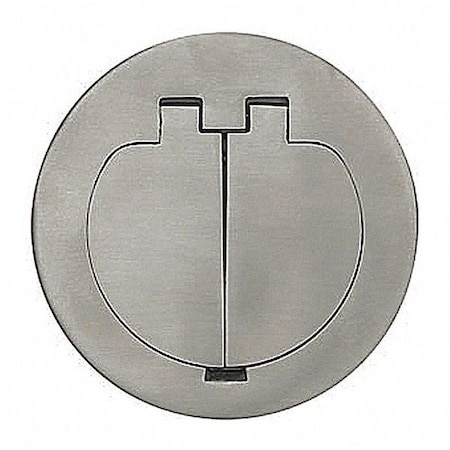 Carlon Cover, Floor Box Type, Stainless Steel E97SS2D