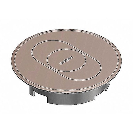 Carlon Electrical Box Cover, Round, Non-Metallic E97SSRC