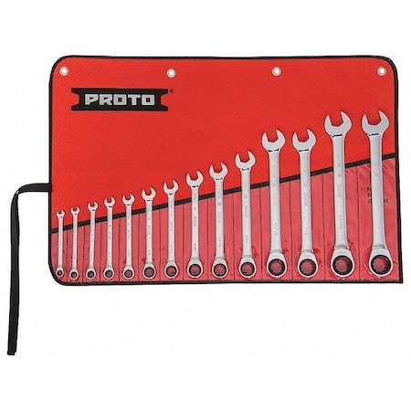 Proto Ratcheting Wrench Set, Combination JSCRT-14S