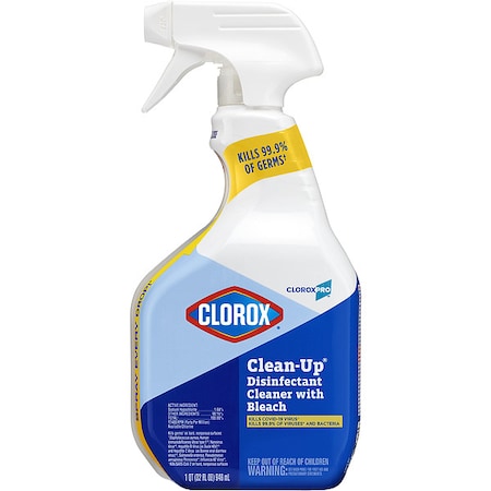 Clorox Disinfectant Cleaner, 32 oz. Trigger Spray Bottle, Unscented, Clear, 9 PK 35417