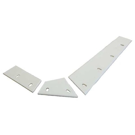 Kushlan Products Side Scraper Repl Blade, For 350 Mixer, PR RSSB350-2