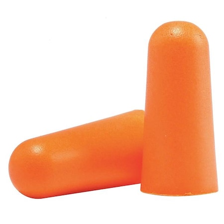 Condor Condor Disposable Foam Ear Plugs, Bullet Shape, 32 dB, Orange, 200 PK 22ED80