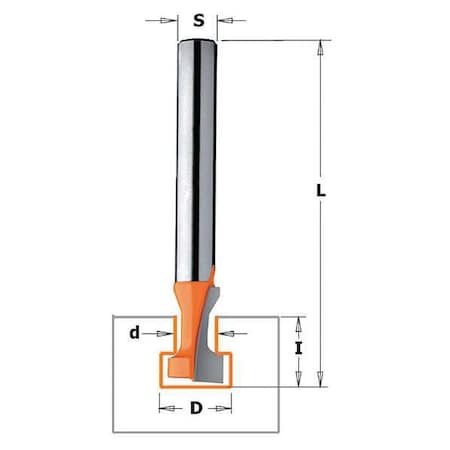 Cmt Keyhole Router Bit, HWM, 3/8 in 850.001.11
