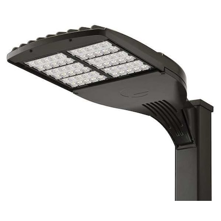 Lithonia Lighting LED Area Light, 99W, Type V, Round Pole DSX1 LED P3 50K T5M MVOLT RPA DDBXD