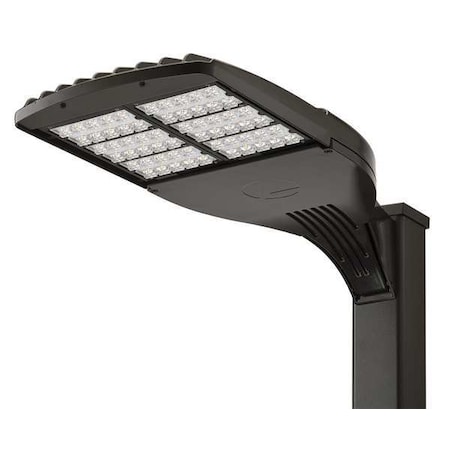 Lithonia Lighting LED Area Light, 131W, Type V, Square Pole DSX1 LED P5 50K T5M MVOLT SPA DDBXD