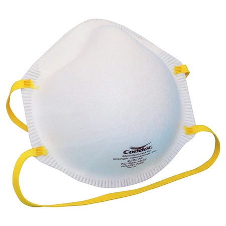 Condor N95 Disposable Respirator, Universal, White, 20PK 22EL79