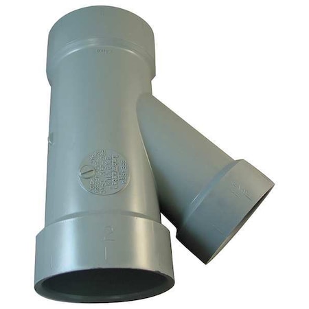Spears CPVC Wye, Schedule 40 DWV, 2" x 2" x 1-1/2" Pipe Size, Hub P601-251C