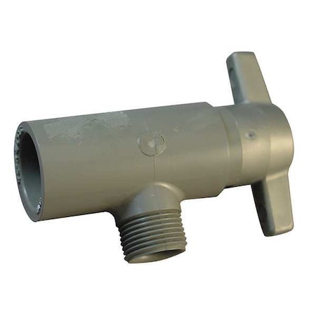 Zoro Select CPVC Angle Valve, Schedule 40 DWV, 1/2" x 3/8" Pipe Size, Socket x Compression 7722-073
