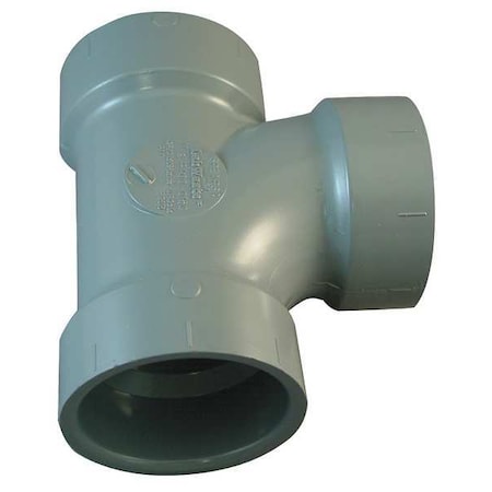 Spears CPVC Tee, Schedule 40 DWV, 3" Pipe Size, Hub x Hub x Hub P400-030C