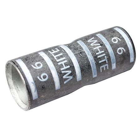 Zoro Select Splice Wire Connector, 300 kcmil Max, White, None Insulation, 600 V (Formerly PowerFirst)  22EZ25