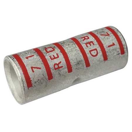 Zoro Select Crimp Wire Connector, 350 kcmil Max, Red, None Insulation, 600 V (Formerly PowerFirst)  22EZ41