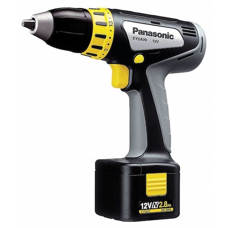 Panasonic 1/2", 12.0 Cordless Drill, Battery Included EY6409NQKW