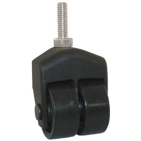 Zoro Select Dual Wheel Swivel Caster, 150 lb, 1-1/2 In, PP 155-2XPP-22