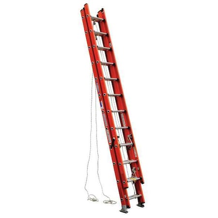 WERNER 32 ft Fiberglass Extension Ladder, 300 lb Load Capacity D6232-3