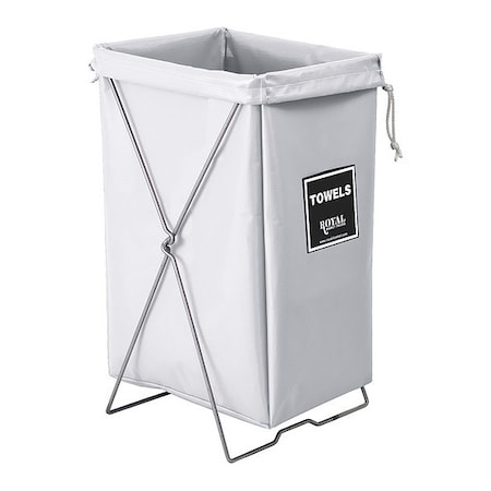 Royal Basket Trucks Steel/Vinyl Towel Hamper Kit White G00-WWX-THK