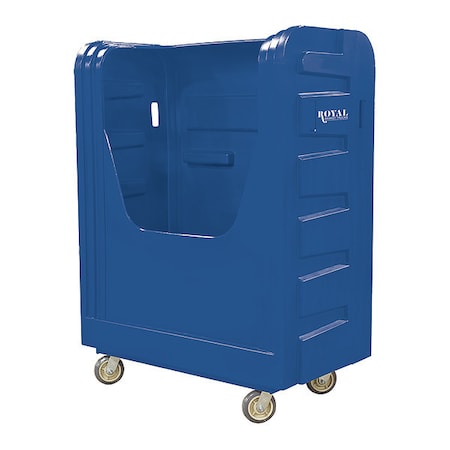 Royal Basket Trucks Bulk Poly, 48 Cu ft., Blue, C R48-BLX-BFC-6UNN